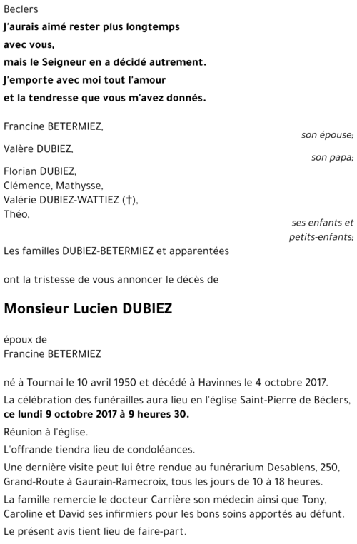 Lucien DUBIEZ