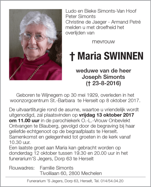 Maria Swinnen