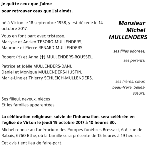Michel MULLENDERS 