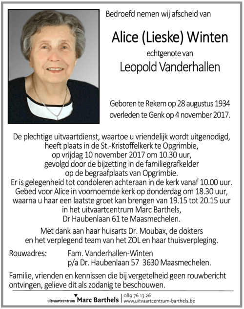 Alice Winten