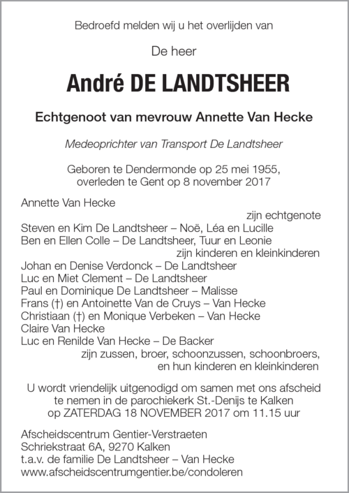 André De Landtsheer