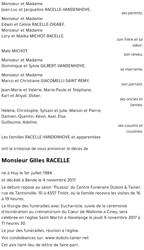 Gilles RACELLE