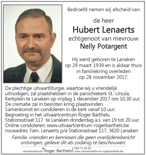 Hubert Lenaerts