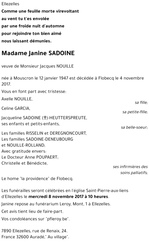 Janine Sadoine