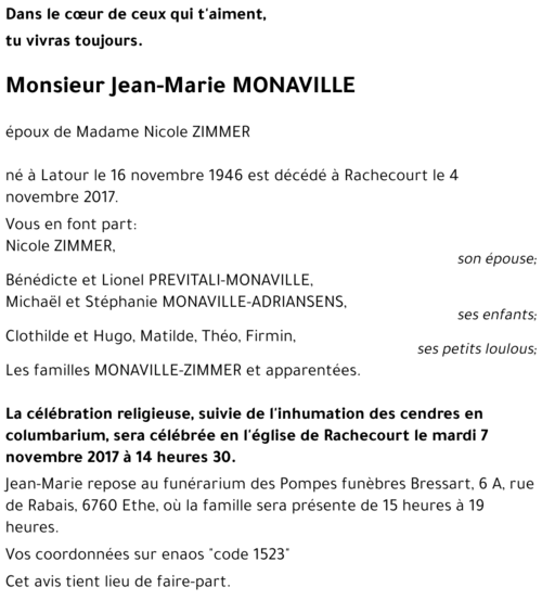 Jean-Marie MONAVILLE 