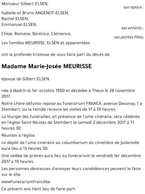 Marie-Josée MEURISSE