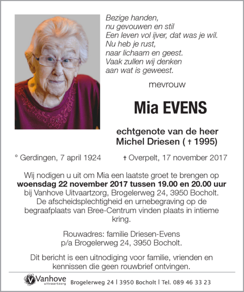 Mia Evens