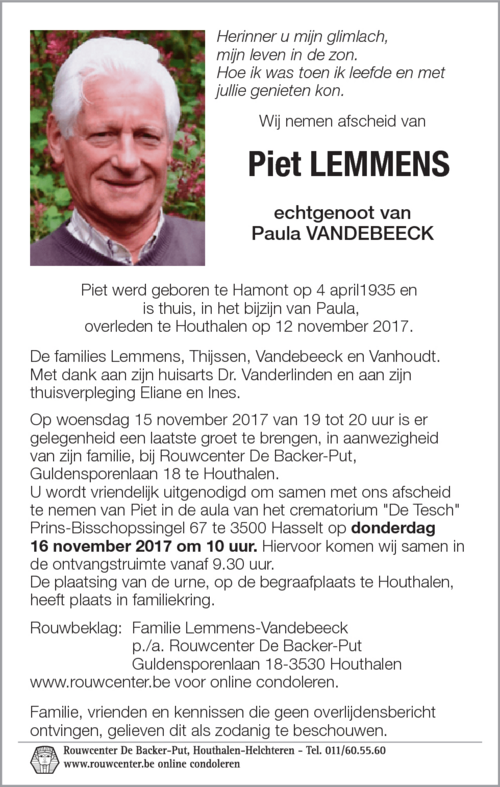 Piet Lemmens
