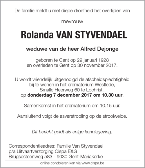 Rolanda Van Styvendael