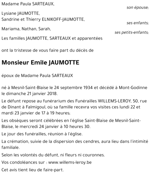 Emile JAUMOTTE