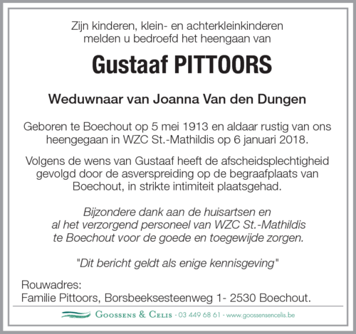 Gustaaf Pittoors