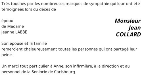Jean COLLARD