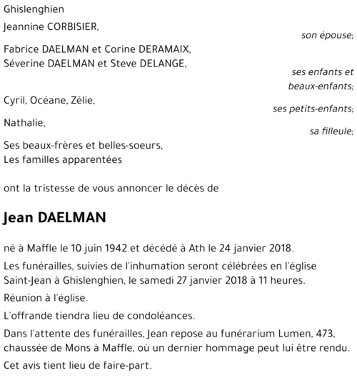 Jean DAELMAN