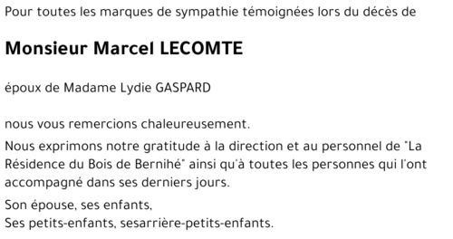 Marcel LECOMTE