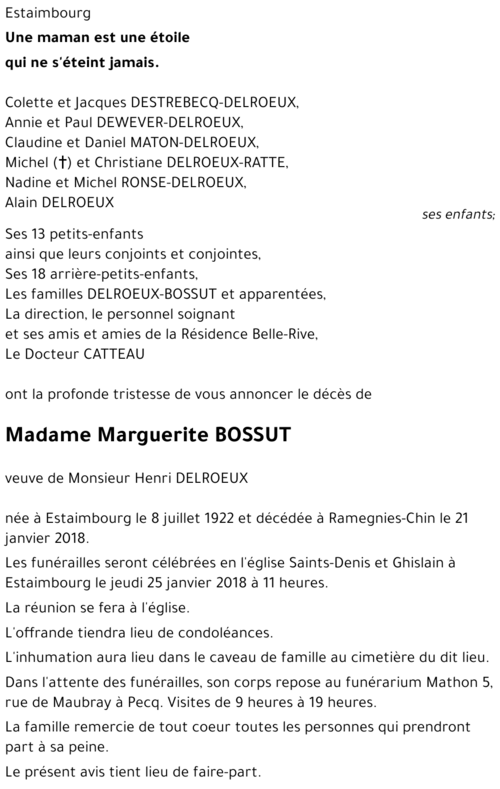 Marguerite BOSSUT