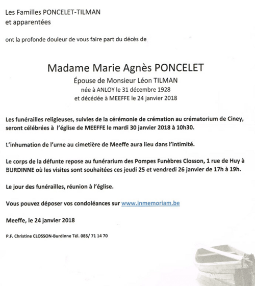 Marie Agnès Poncelet