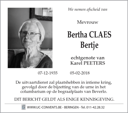 Bertha Claes