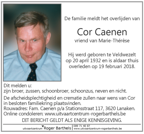 Cor Caenen