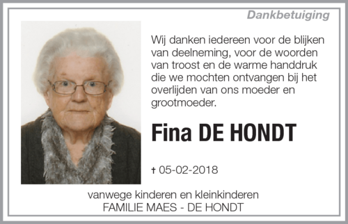 Fina De Hondt