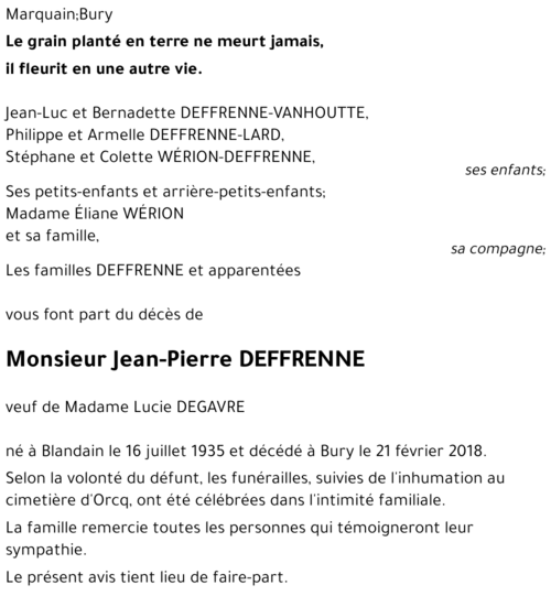 Jean-Pierre DEFFRENNE