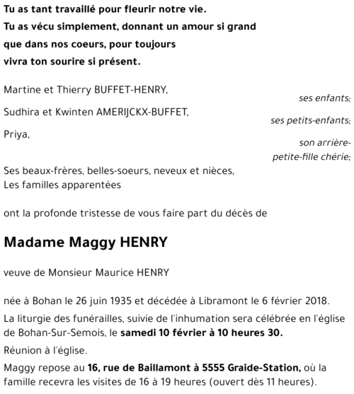 Maggy HENRY