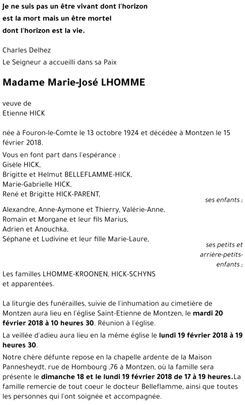 Marie-José LHOMME
