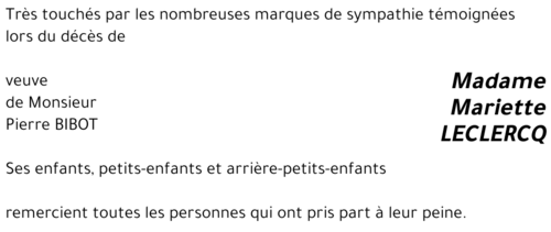 Mariette LECLERCQ