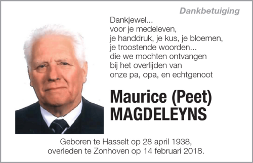 Maurice (Peet) Magdeleyns