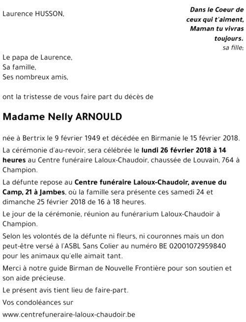 Nelly ARNOULD