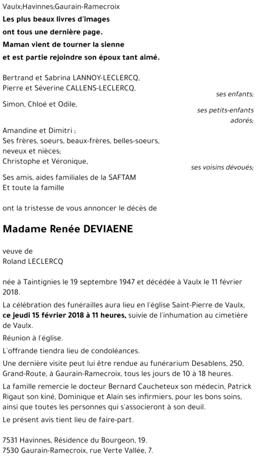 Renée DEVIAENE