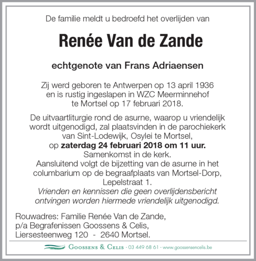 Renée Van de Zande