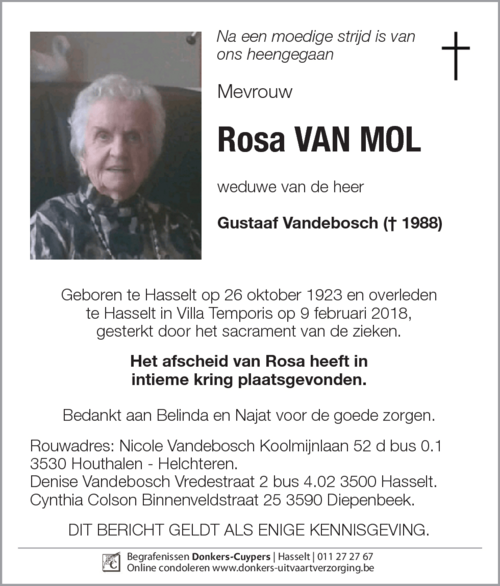 Rosa Van Mol