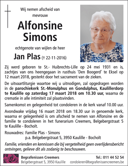Alfonsine Simons