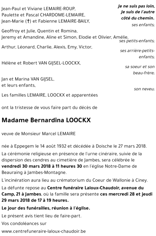 Bernardina LOOCKX