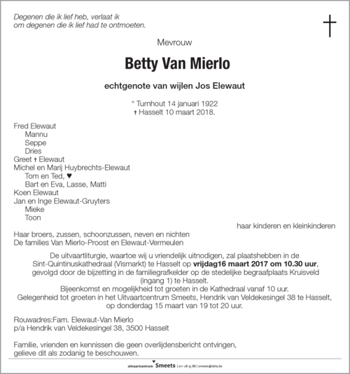 Betty Van Mierlo