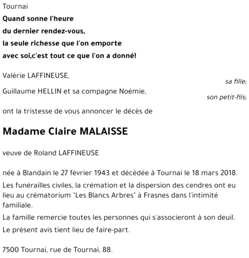 Claire MALAISSE