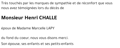 Henri CHALLE