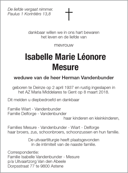 Isabelle Mesure