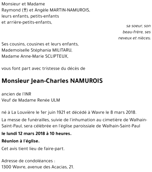 Jean-Charles NAMUROIS