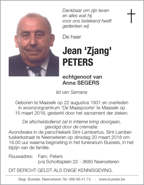 Jean 'Zjang' PETERS