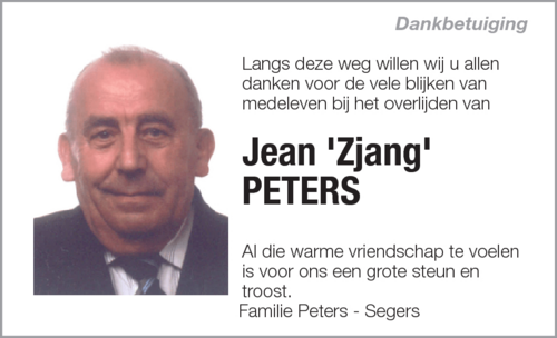 Jean 'Zjang' PETERS