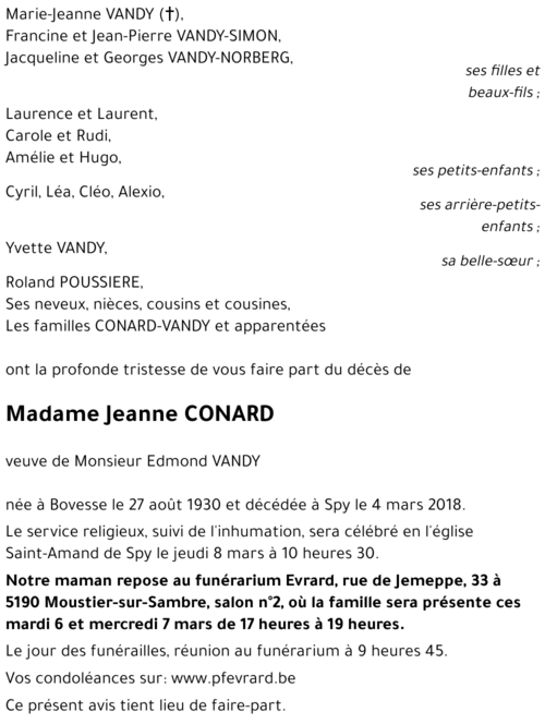 Jeanne CONARD