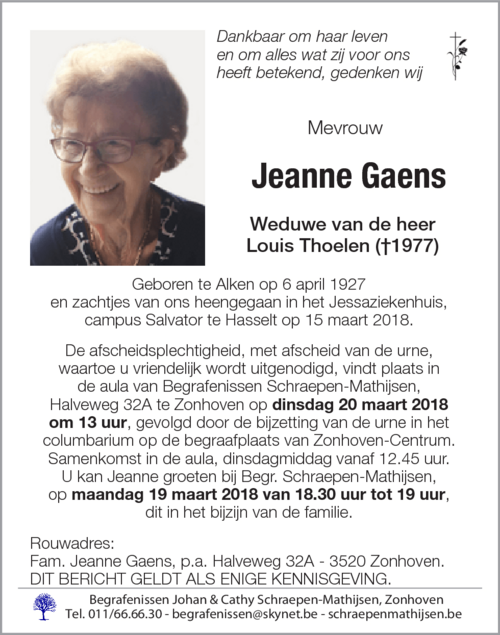 Jeanne Gaens