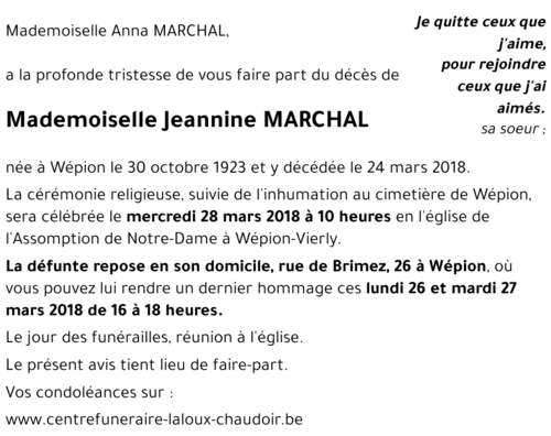 Jeannine MARCHAL