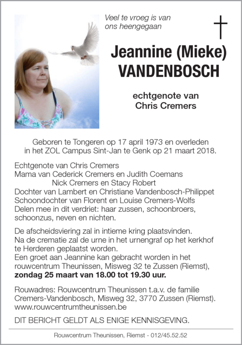 Jeannine Vandenbosch