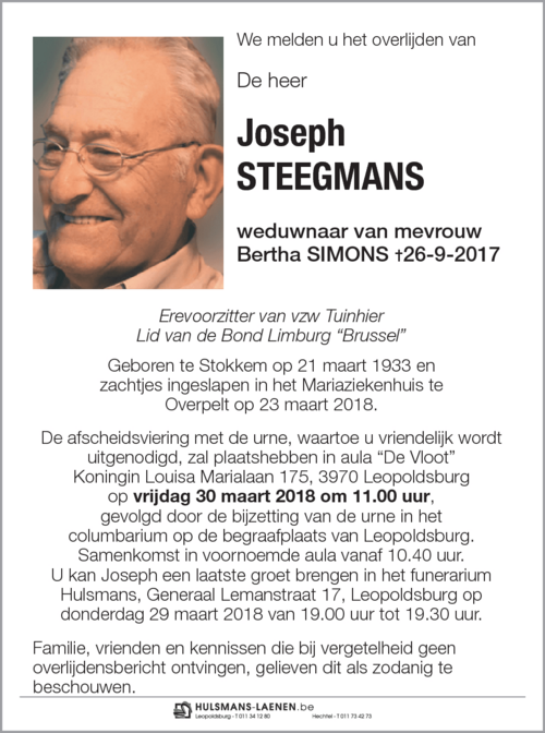 Joseph Dteegmans