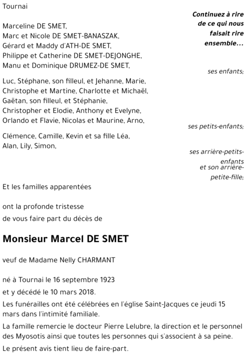 Marcel DE SMET