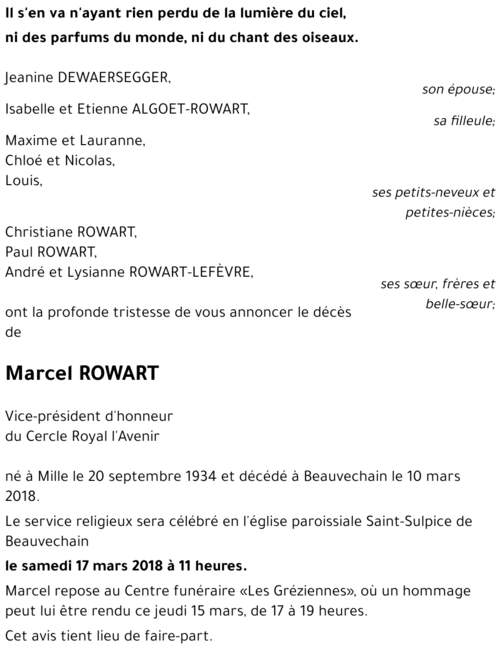Marcel ROWART