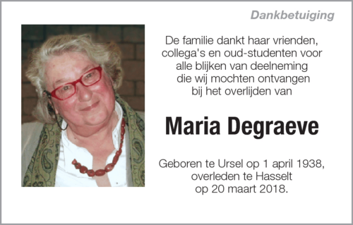 Maria Degraeve
