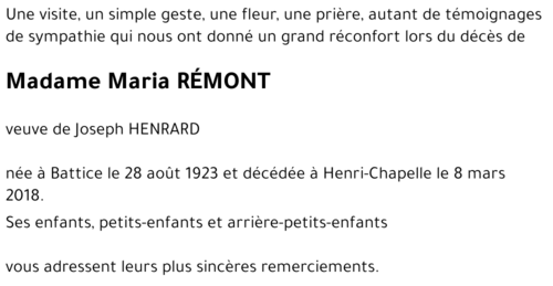 Maria RÉMONT